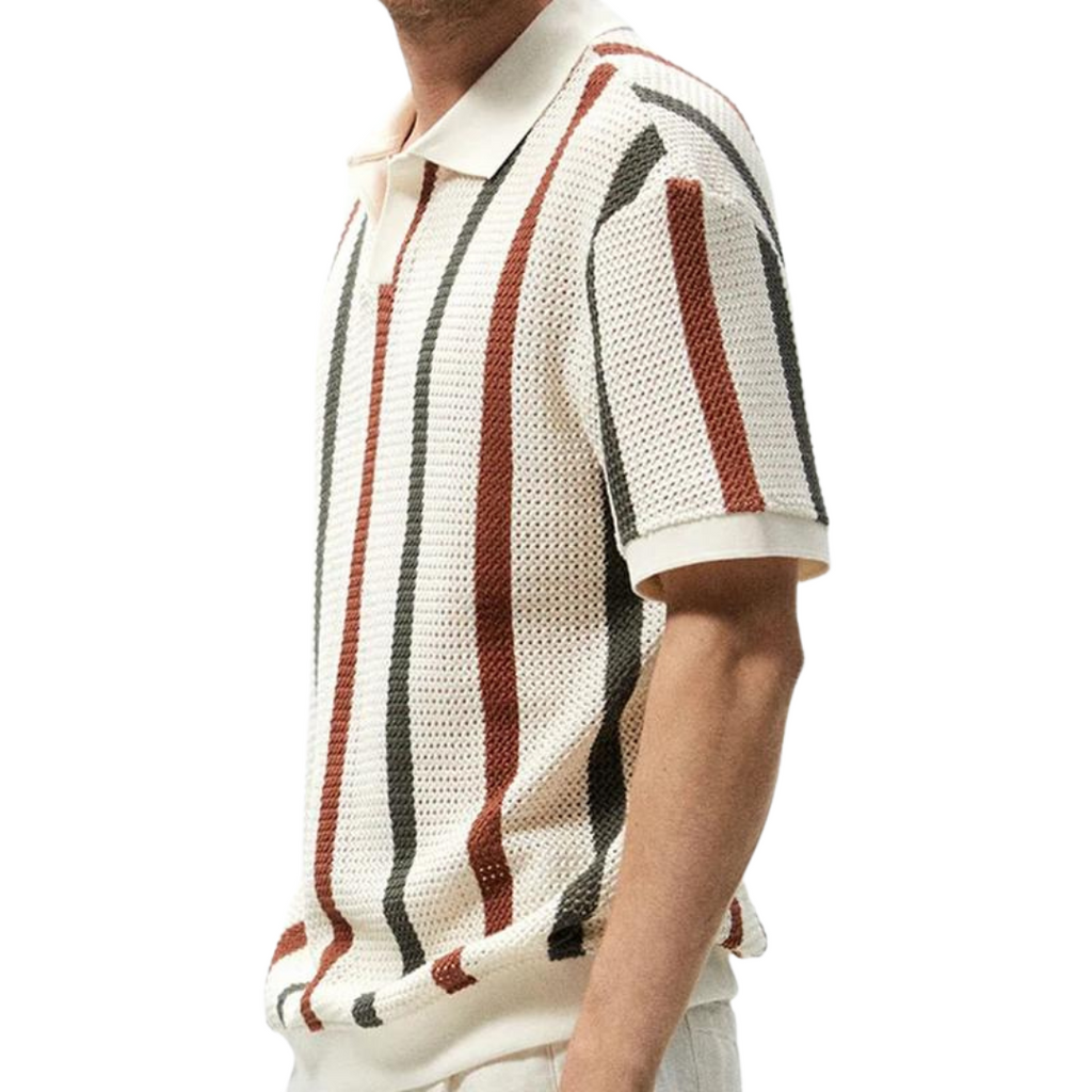Men's Breathable Summer Polo Shirt Lightweight Comfortable Stylish Casual