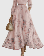 Women's Elegant Pleated Maxi Dress