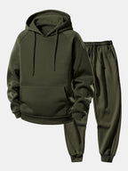 Men's Raglan Hoodie Tracksuit Regular Fit Polyester Set