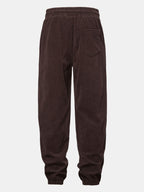 Men's Ribbed Corduroy Tracksuit Relaxed Hoodie and Tapered Joggers