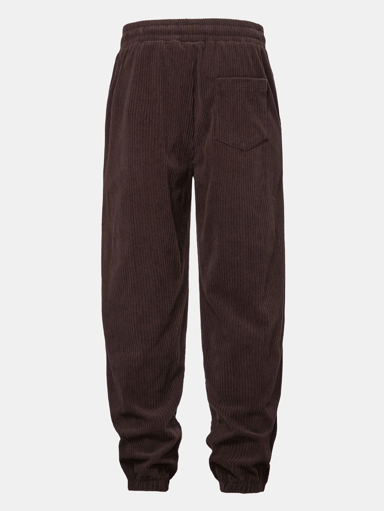 Men's Ribbed Corduroy Tracksuit Relaxed Hoodie and Tapered Joggers