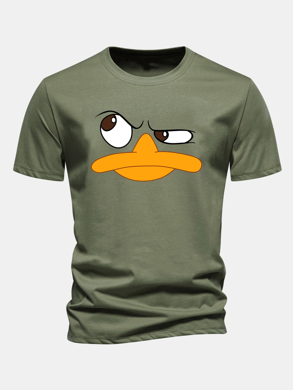 Men's Graphic T Shirt Cartoon Face Print Casual Fit