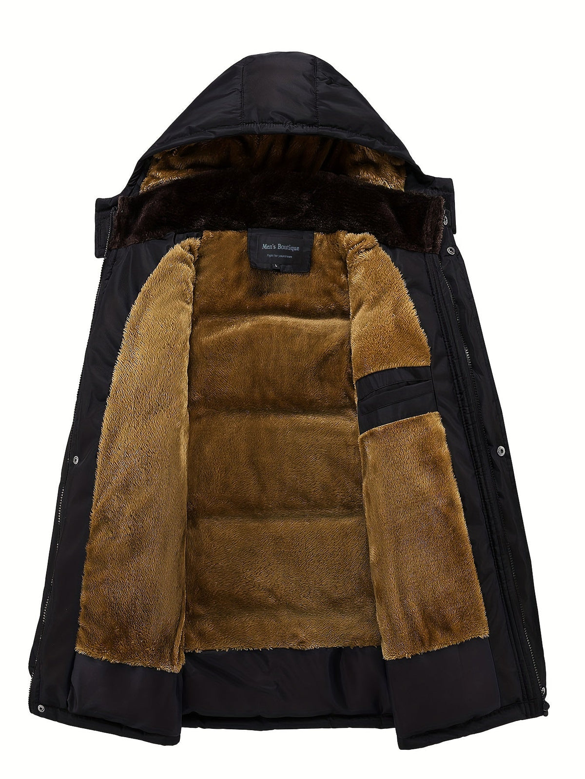 Women's Insulated Zip-Up Winter Coat with Warm Hood