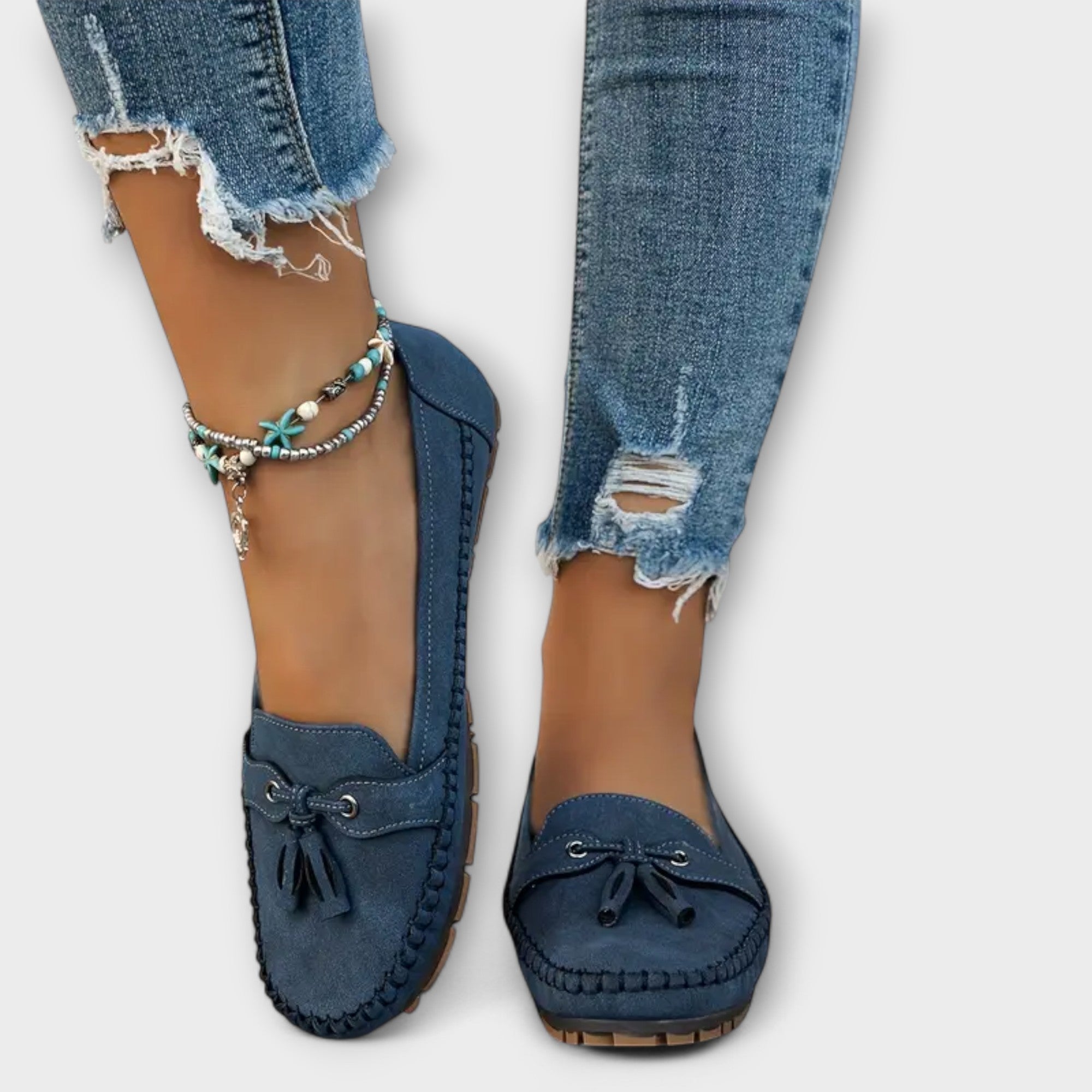 Women's Tassel Detail Moccasin Loafers Soft Flat Casual