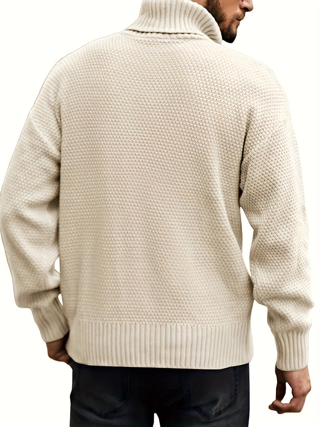 Women's Warm Turtleneck Cable Sweater in 2XL and 3XL