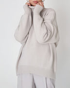 Women's Oversized Turtleneck Sweater – Relaxed Winter Knit