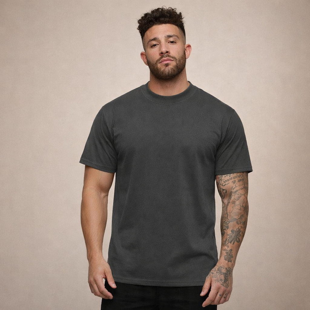Men's Slim Fit Crew Neck Essential Cotton T Shirt