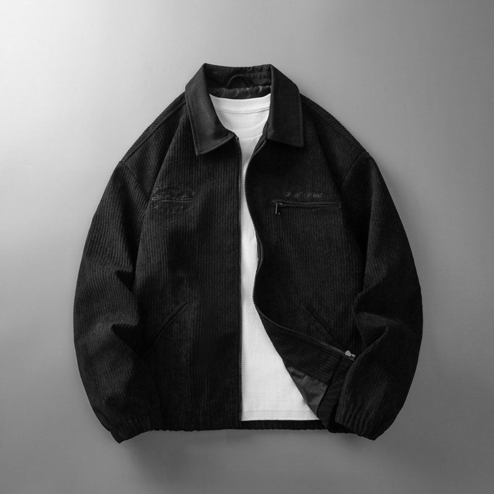 Men's Lightweight Zip Jacket Smart Casual Layer for Transitional