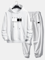 Men's Relaxed Hoodie Tracksuit Cotton Blend Jogger Set