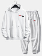 Men's Relaxed Fit Tracksuit Cotton Blend Hoodie and Joggers