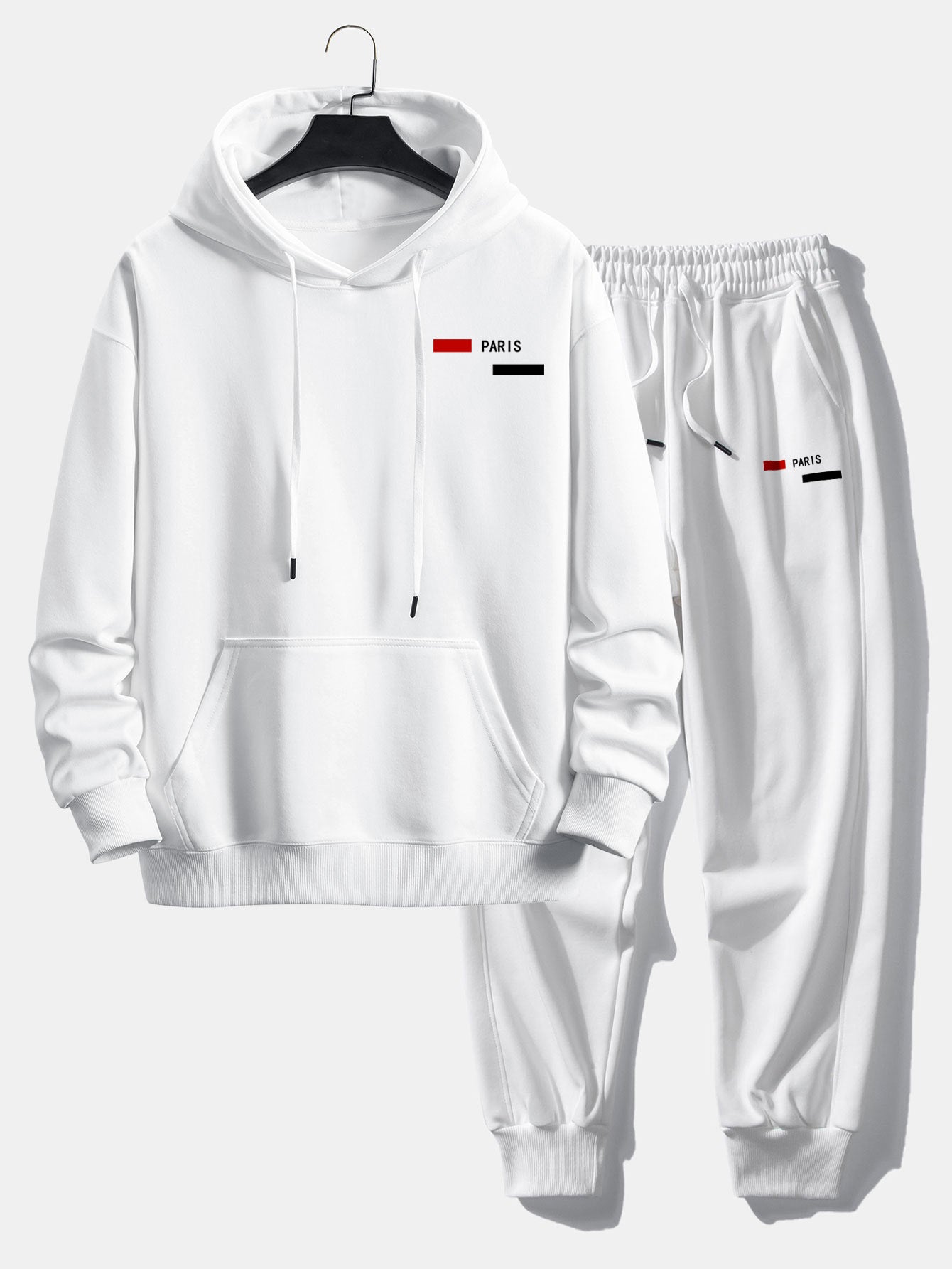 Men's Relaxed Fit Tracksuit Cotton Blend Hoodie and Joggers