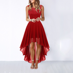 Women's Wedding Guest High-Low Elegant Dress