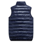 Men's Padded Bodywarmer Sleeveless Jacket Zip Front Lightweight Insulated