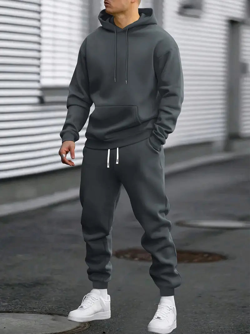 Men's Hoodie and Joggers Set Relaxed Two Piece Tracksuit