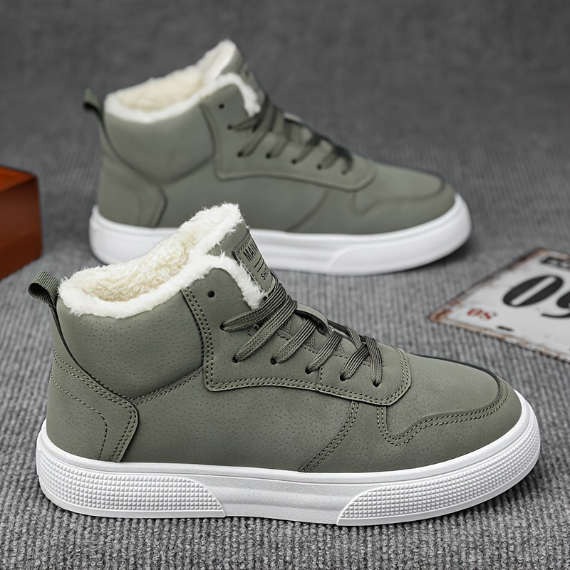 Women's Fleece-Lined Winter Lace-Up High-Tops