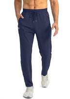 Men's Tapered Joggers Lightweight Stretch Training Trousers with Secure