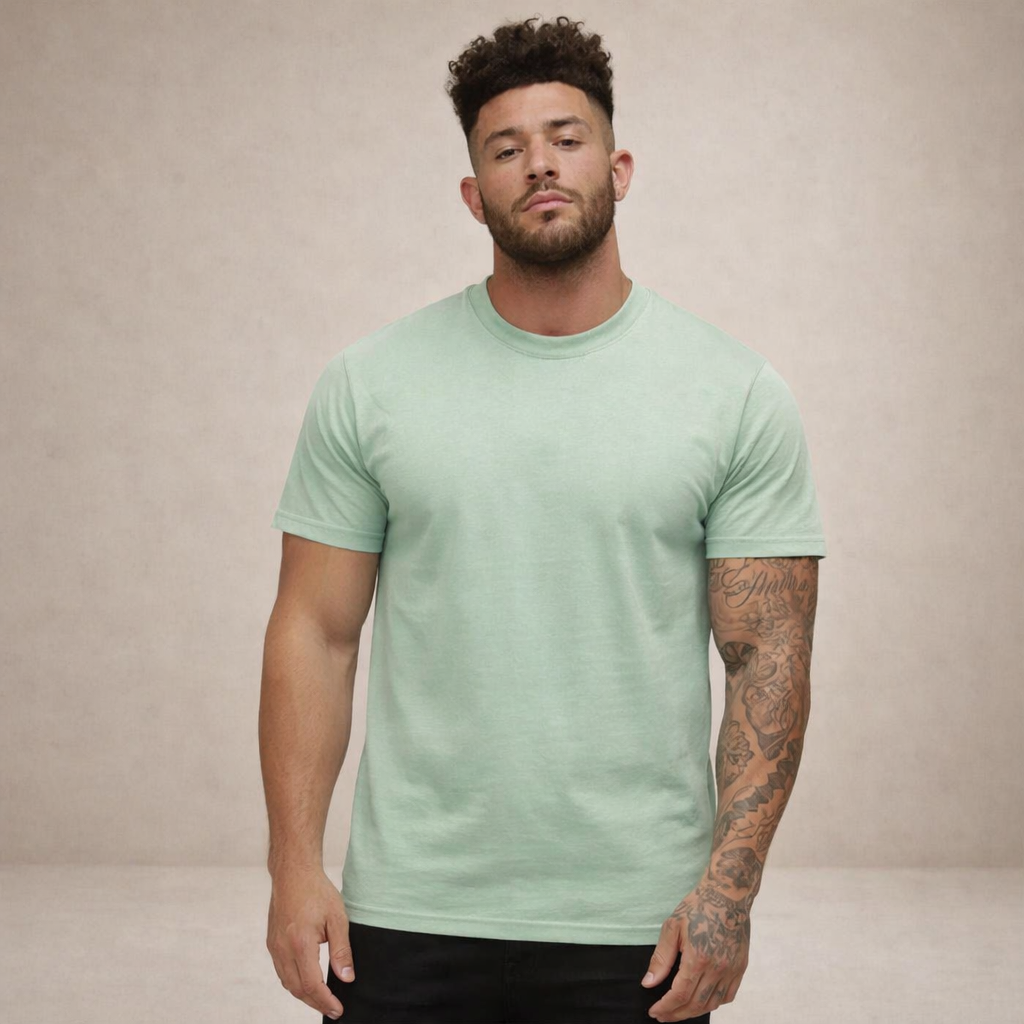 Men's Slim Fit Crew Neck Essential Cotton T Shirt