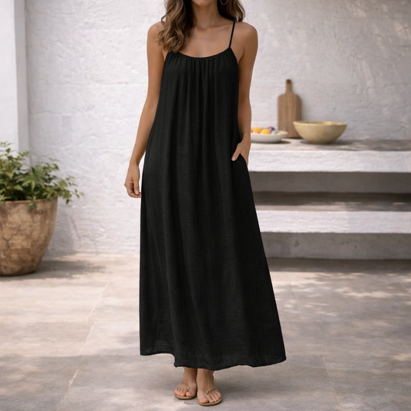 Women's Maxi Dress Spaghetti Strap Sundress