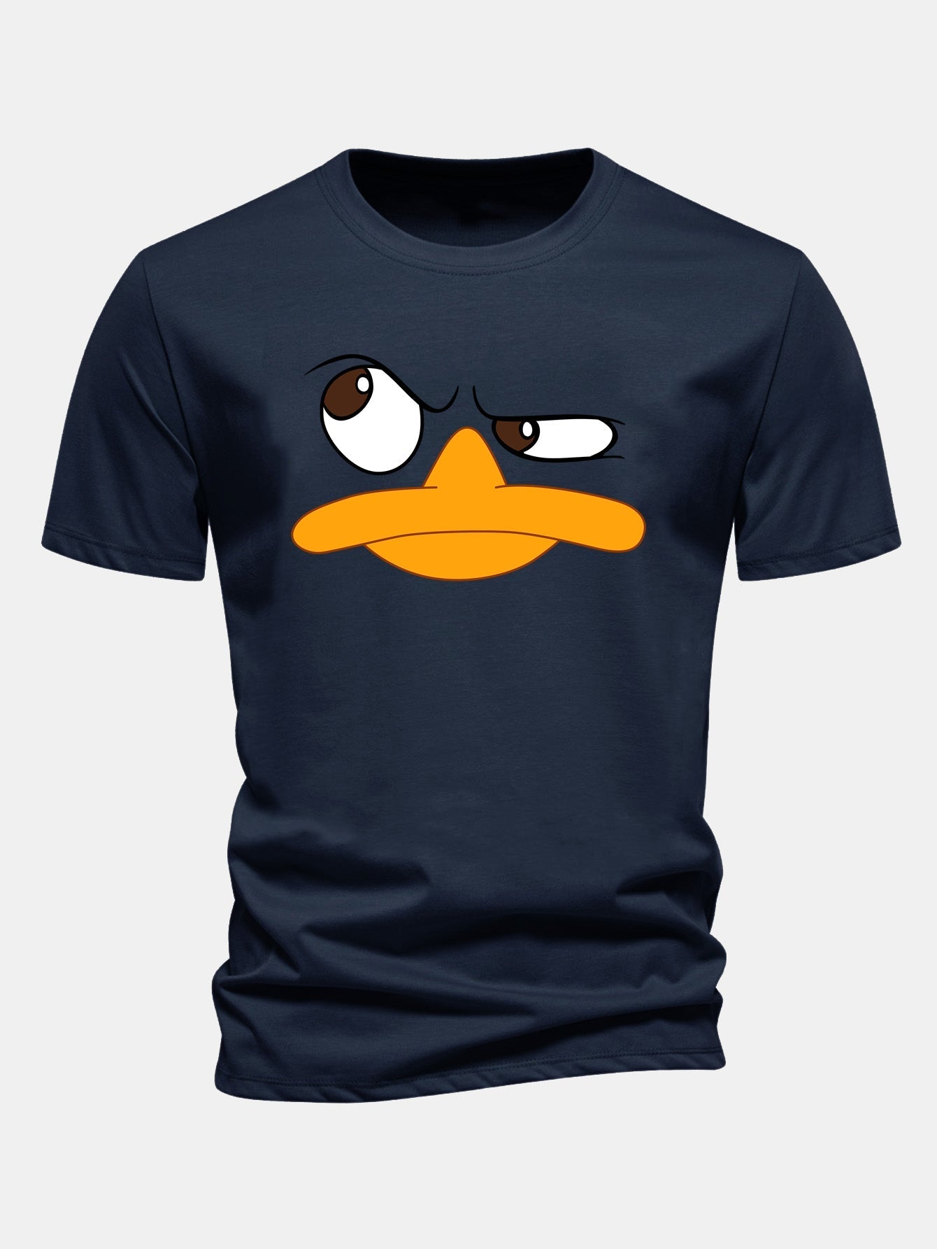 Men's Graphic T Shirt Cartoon Face Print Casual Fit