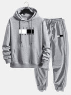 Men's Relaxed Hoodie Tracksuit Cotton Blend Jogger Set