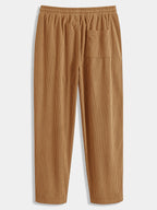 Men's Hooded Flannel Shirt and Corduroy Trouser Set Relaxed