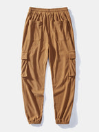 Men's Corduroy Shirt and Cargo Jogger Set Relaxed Autumn