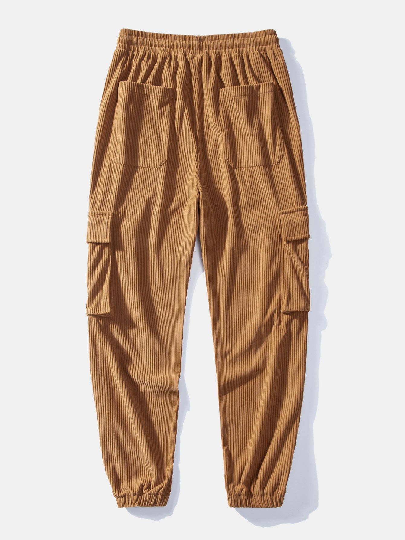 Men's Corduroy Shirt and Cargo Jogger Set Relaxed Autumn