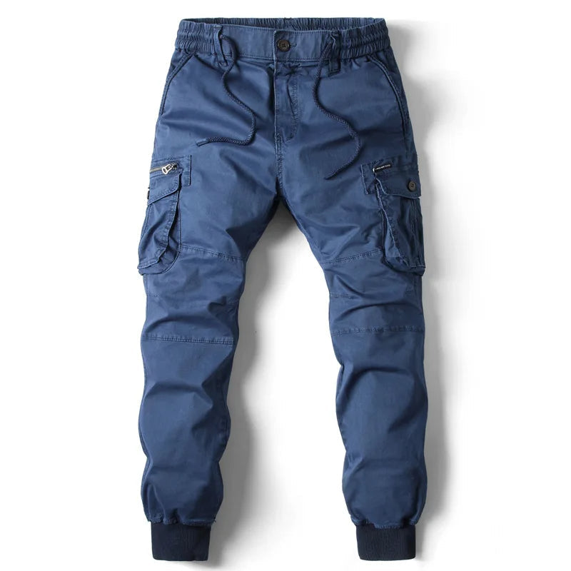 Men's Cargo Jogger Multi Pocket Streetwear Utility Trousers