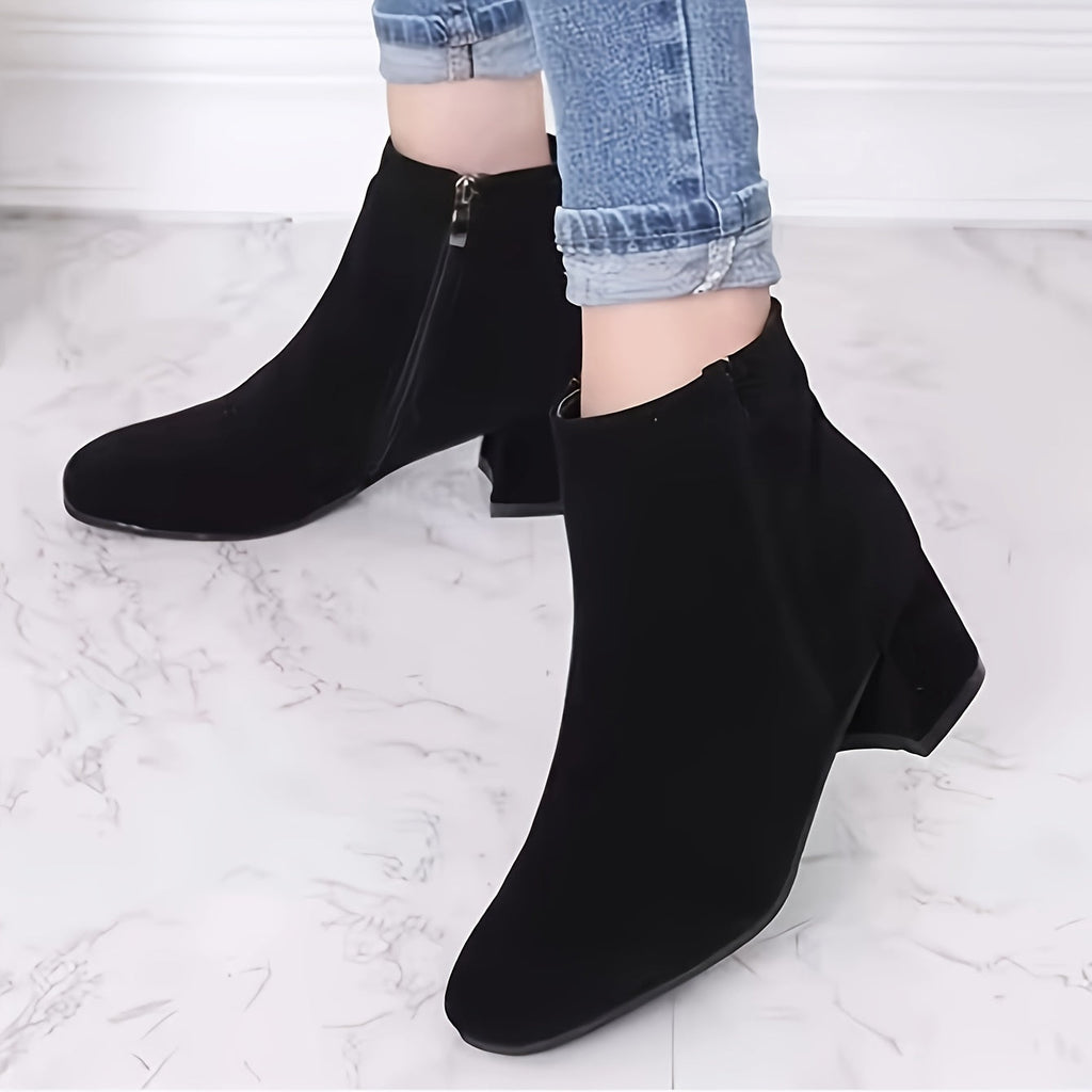 Women's Chelsea Ankle Boot with Block Heel