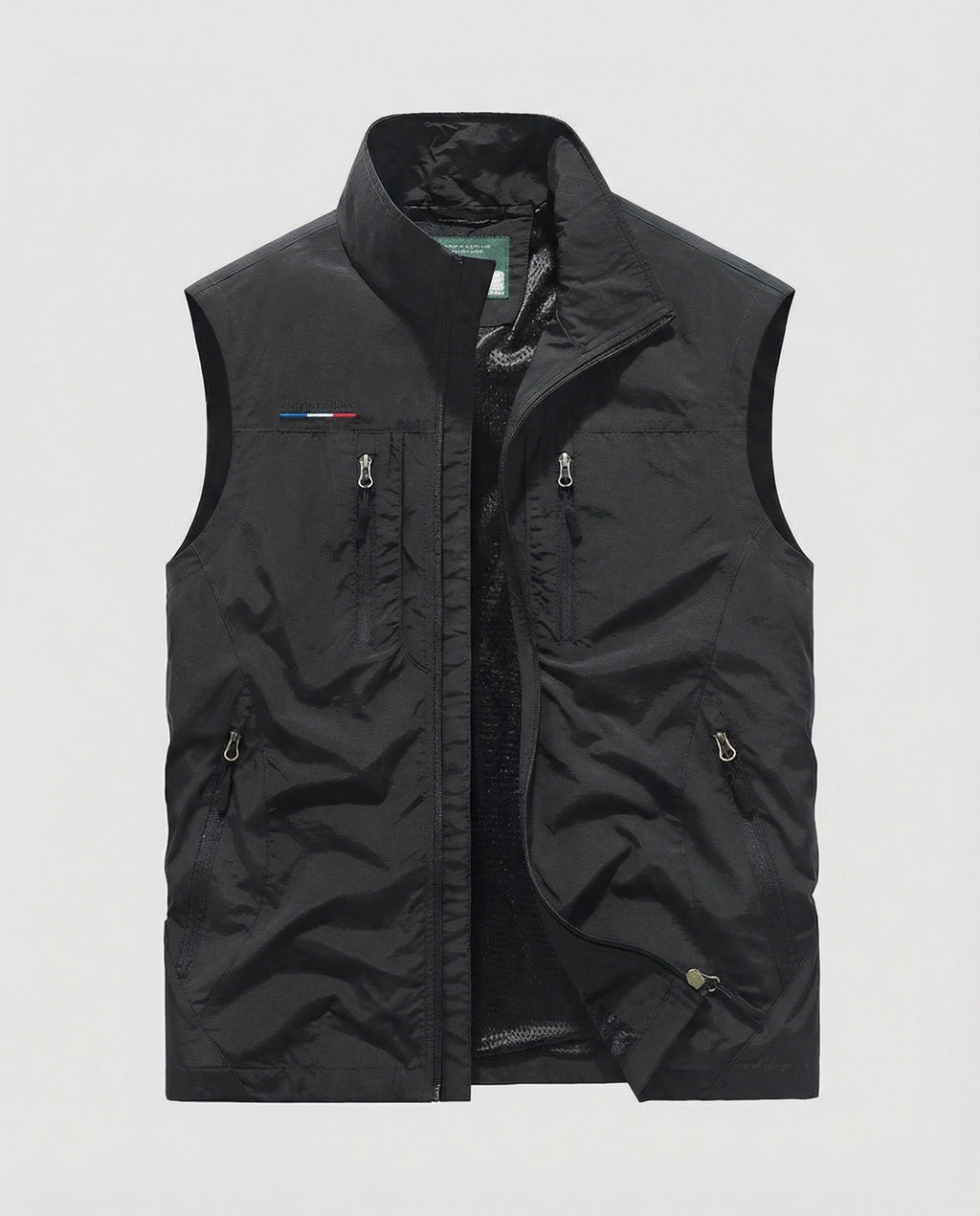 Men's Lightweight Utility Gilet Multi Pocket Zip Up Layer