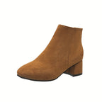 Women's Chelsea Ankle Boot with Block Heel