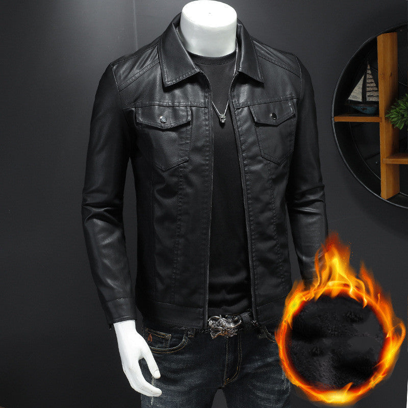 Men's Vintage Leather Jacket Durable Comfortable Stylish Classic Everyday