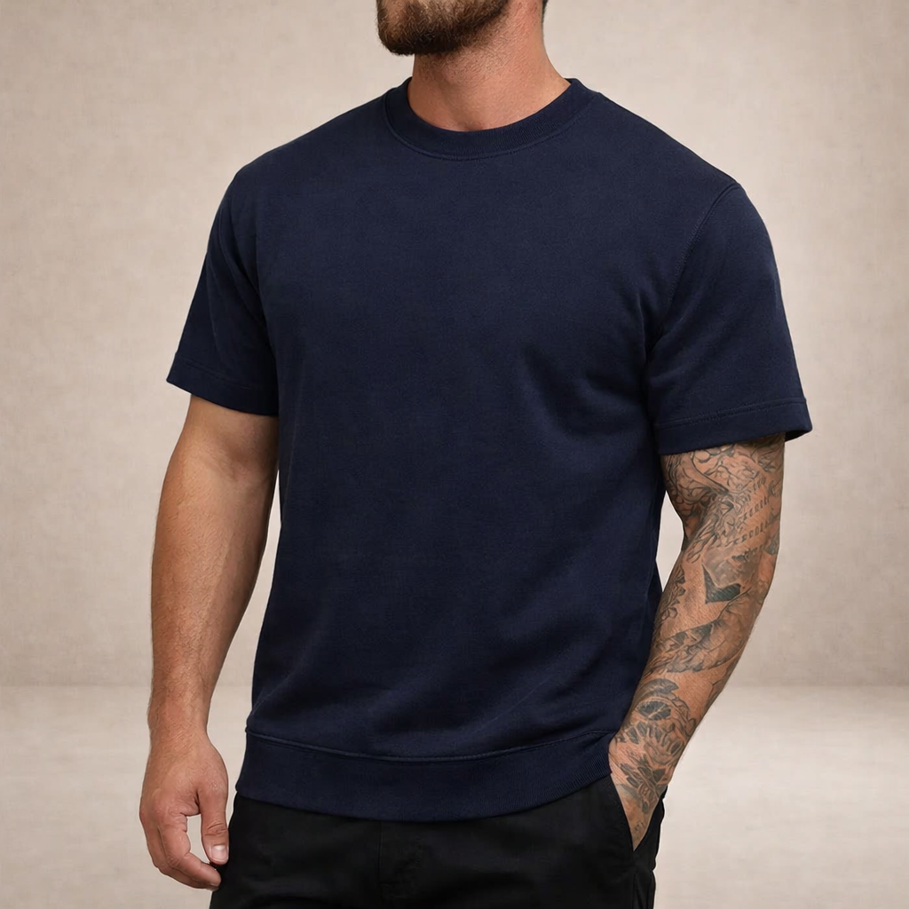Men's Slim Fit Crew Neck Essential Cotton T Shirt