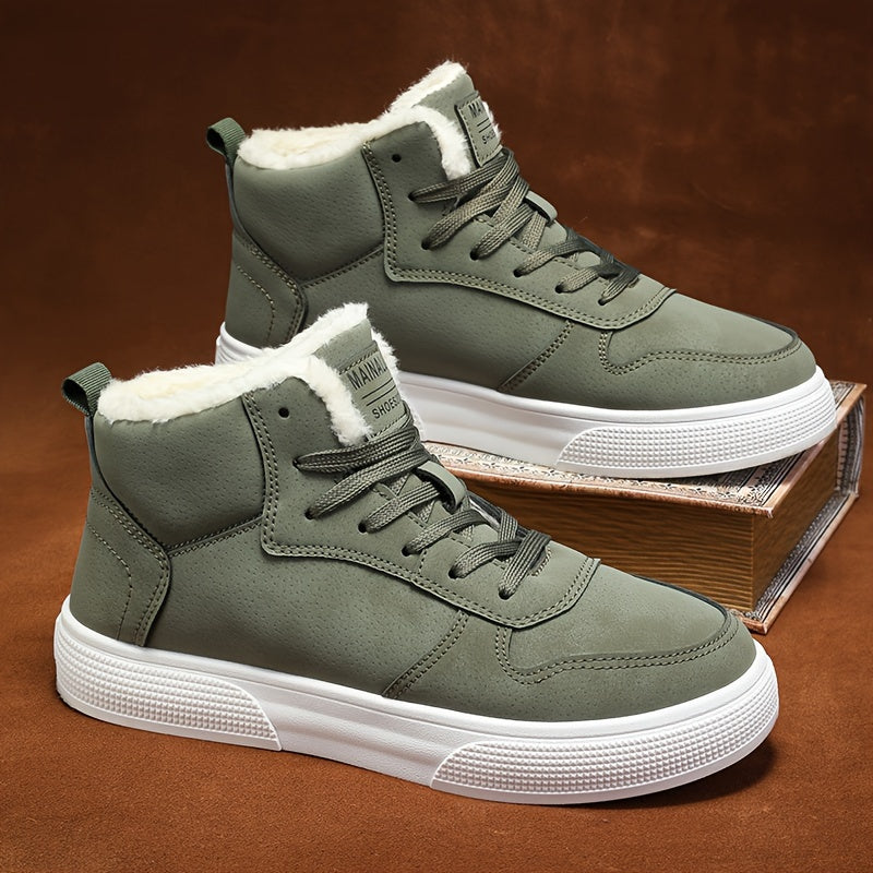Women's Fleece-Lined Winter Lace-Up High-Tops
