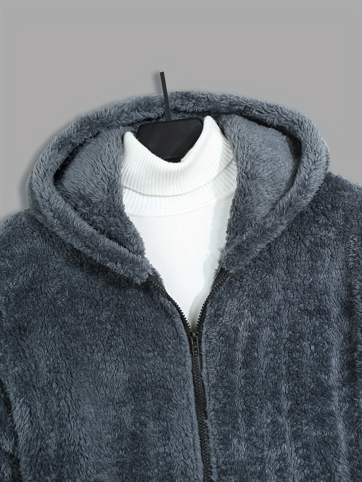 Women's Warm Full-Zip Hooded Jacket with Plush Feel