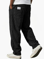 Men's Relaxed Corduroy Trousers Drawstring Everyday Fit