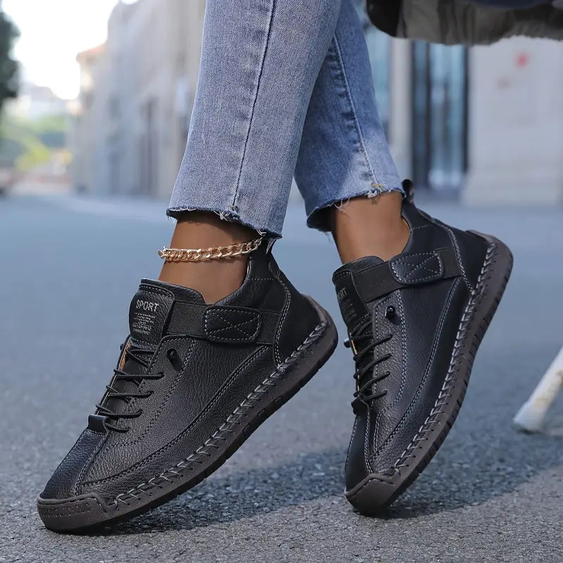 Women's Orthopedic Leather Sneakers Everyday Comfort