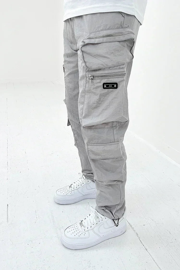 Men's Cargo Pocket Trousers Durable Utility Pants Comfortable Outdoor