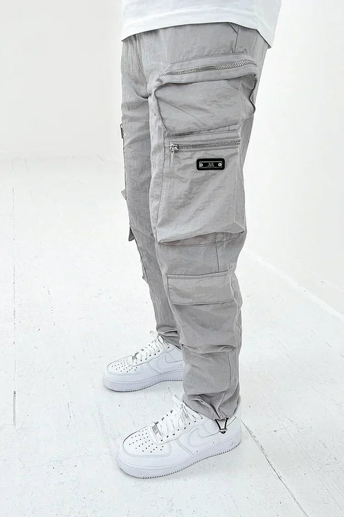 Men's Cargo Pocket Trousers Durable Utility Pants Comfortable Outdoor