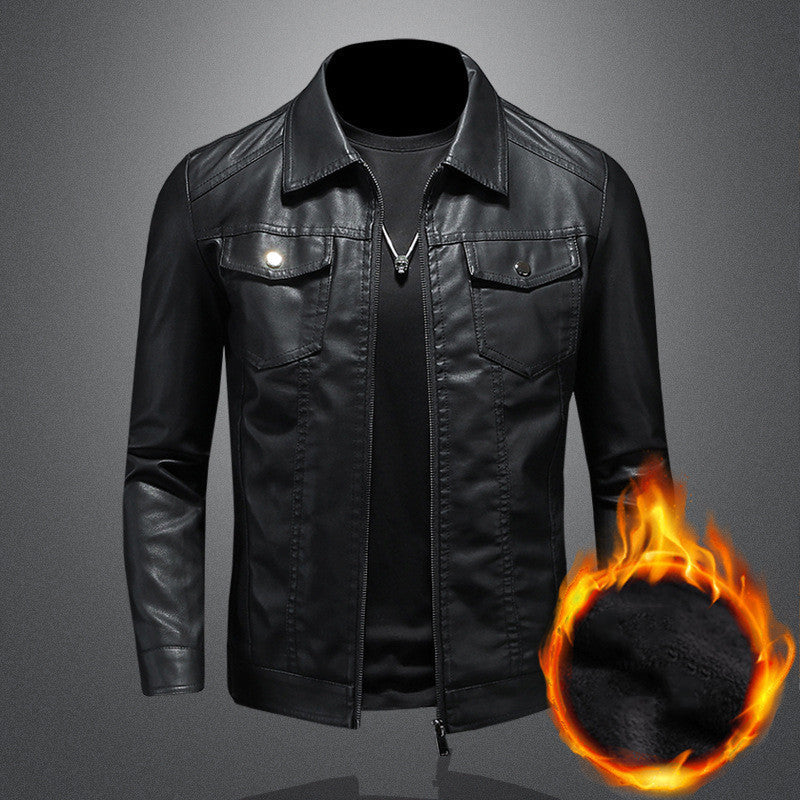 Men's Vintage Leather Jacket Durable Comfortable Stylish Classic Everyday