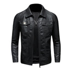 Men's Vintage Leather Jacket Durable Comfortable Stylish Classic Everyday