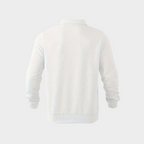 Men's Textured Half Zip Sweatshirt Smart Casual Polo Style