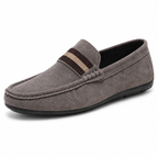 Men's Slip On Loafers Striped Detail Lightweight Casual Shoes