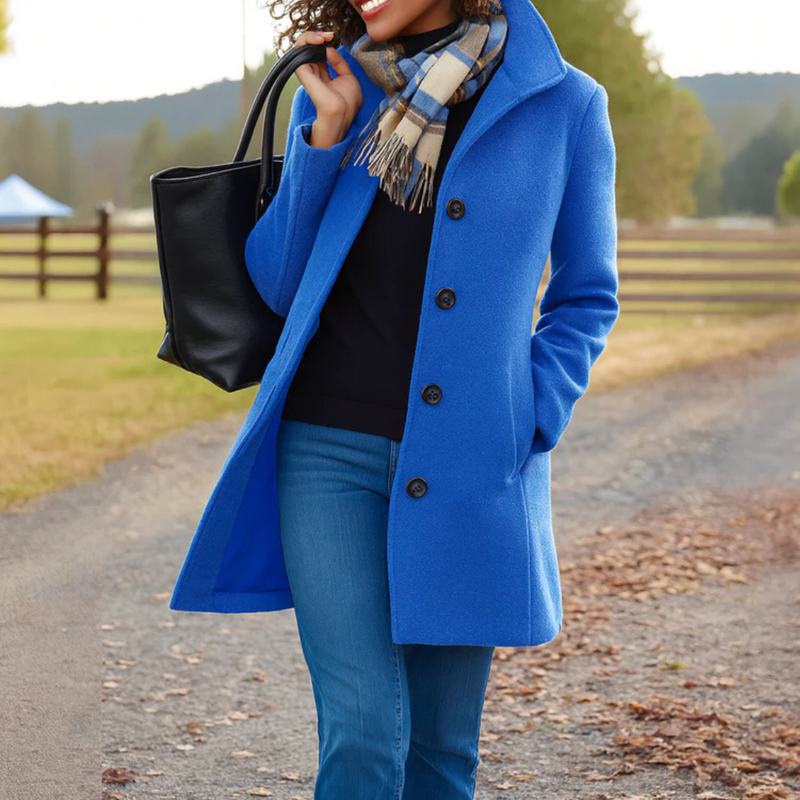 Women's Classic Coat with Buttons