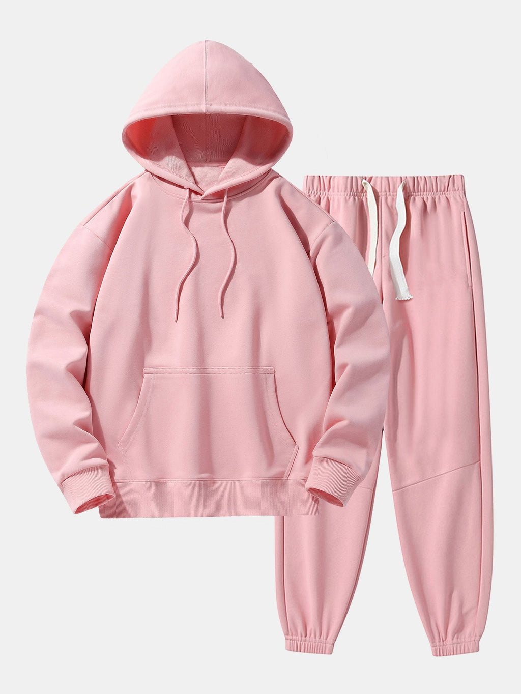 Men's Heavyweight Drop Shoulder Tracksuit Relaxed Cotton Blend Hoodie