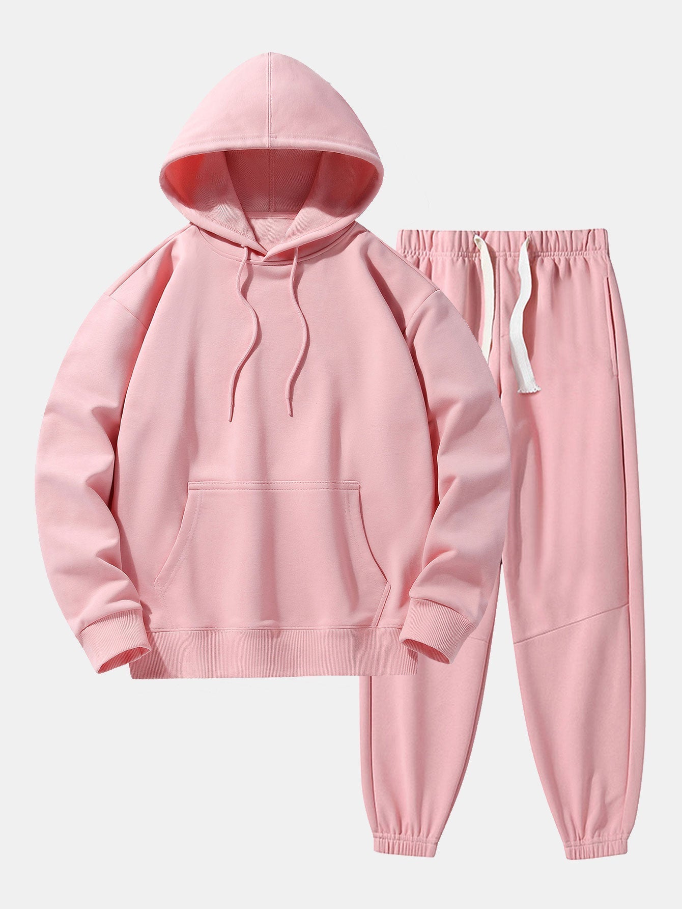 Men's Heavyweight Drop Shoulder Tracksuit Relaxed Cotton Blend Hoodie