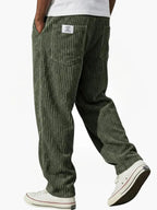 Men's Relaxed Corduroy Trousers Drawstring Everyday Fit