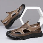 Men's Closed Toe Mesh Trekking Sandals Rugged Grip Sole