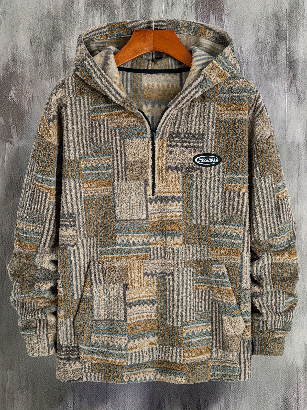 Women's Cozy Pattern Knit Quarter-Zip Pullover