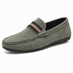 Men's Slip On Loafers Striped Detail Lightweight Casual Shoes